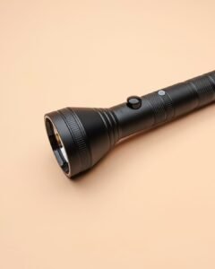 zwarte zaklamp die word gebruikt voor een activiteit met een pasgeboren baby