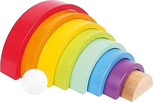 houten blokken regenboog om mee te spelen