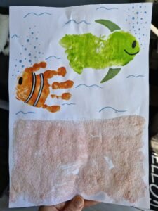 visjes in de zee knutselwerkje voor dreumes en peuter
