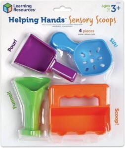 sensorisch spel schepjes/benodigdheden voor dreumes en peuter
