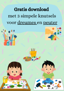 Gratis knutseltemplates knutselen met je dreumes