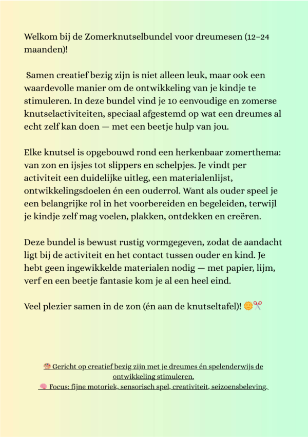 Dreumes 4 seizoens knutselbundel (2) knutselbundel voor dreumesen