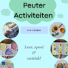 peuteractiviteiten E-book, 120 ideeën voor 2 en 3 jarigen