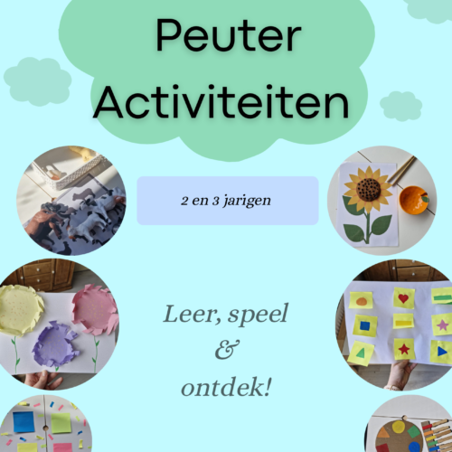 peuteractiviteiten E-book, 120 ideeën voor 2 en 3 jarigen