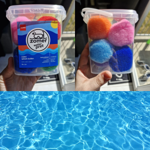 splashballen en water om mee te spelen buiten met een kind