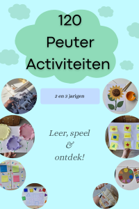 peuteractiviteiten E-book, 120 ideeën voor 2 en 3 jarigen