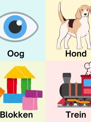 eerste 100 woorden kaartjes voor een dreumes en peuter, taalontwikkeling