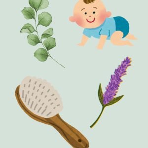 Verschillende geuren over je baby heen borstelen voor het ruikzintuig