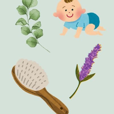 Verschillende geuren over je baby heen borstelen voor het ruikzintuig